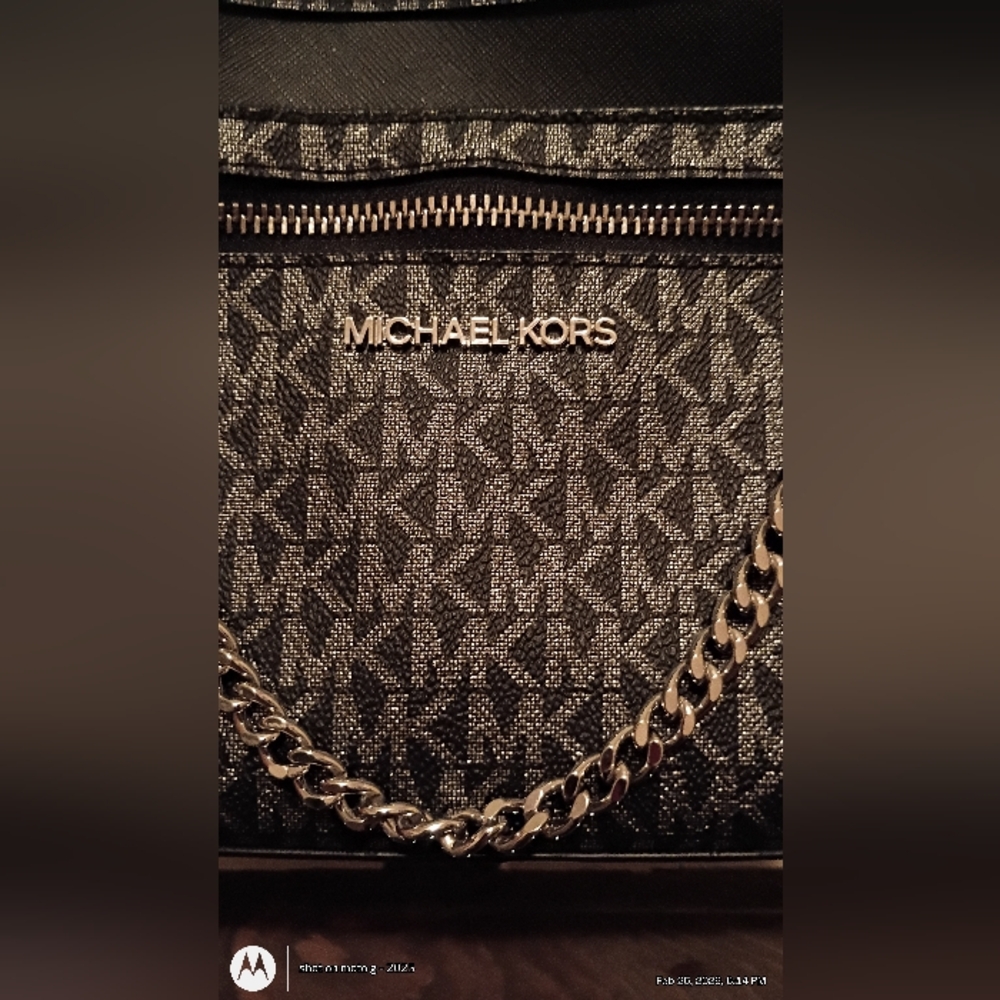 Michael Kors Jet Set Large Signature Logo Crossbody Bag